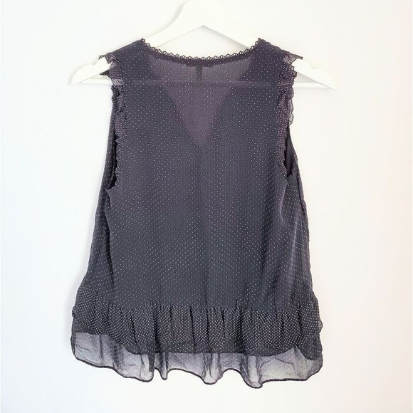 Joie Polka Dotted Peplum Blouse XXS - Picture 4 of 5